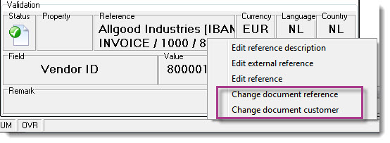 Change document reference